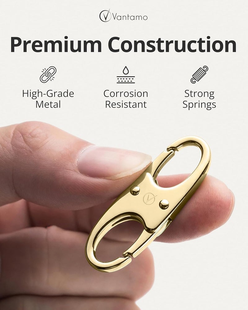 Vantamo Premium 4 Zipper Clips Anti Theft for Backpack, Luggage & Purse, Pull Replacement Zipper Locks, Purse Clip for Travel - Image 4